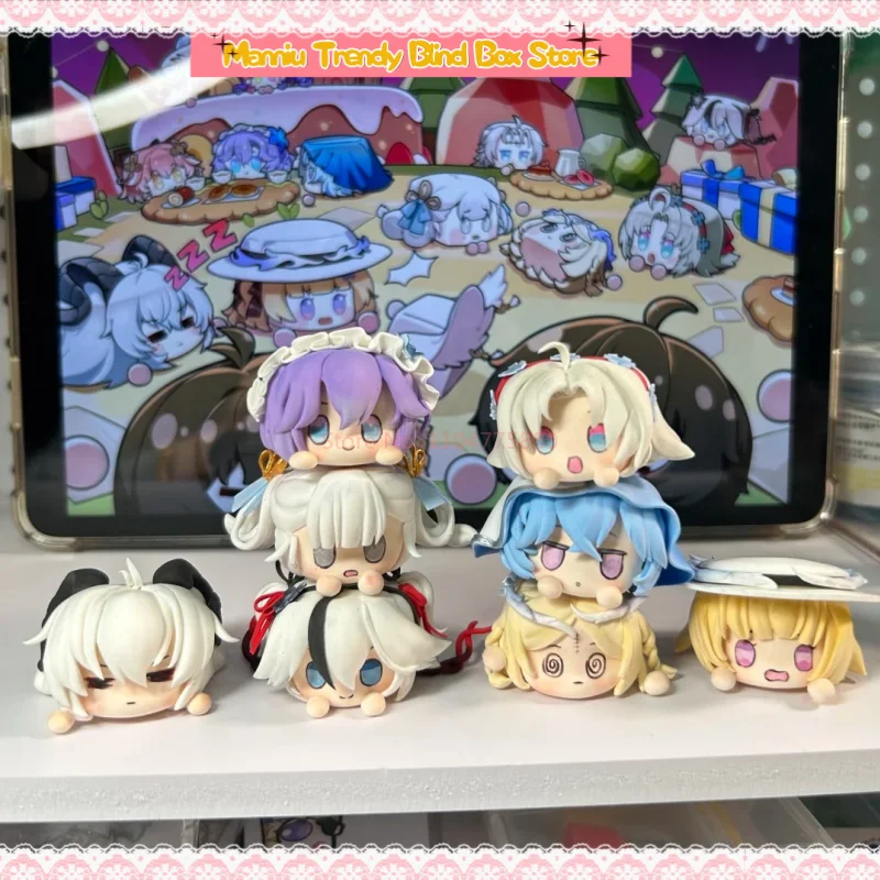 متوفر في المخزون حقيقية Wuthering موجات Shinrabansho أنيمي Tuanzi Diediele لطيف الحبوب زخرفة صندوق أعمى لطيف سطح المكتب زينة الهدايا