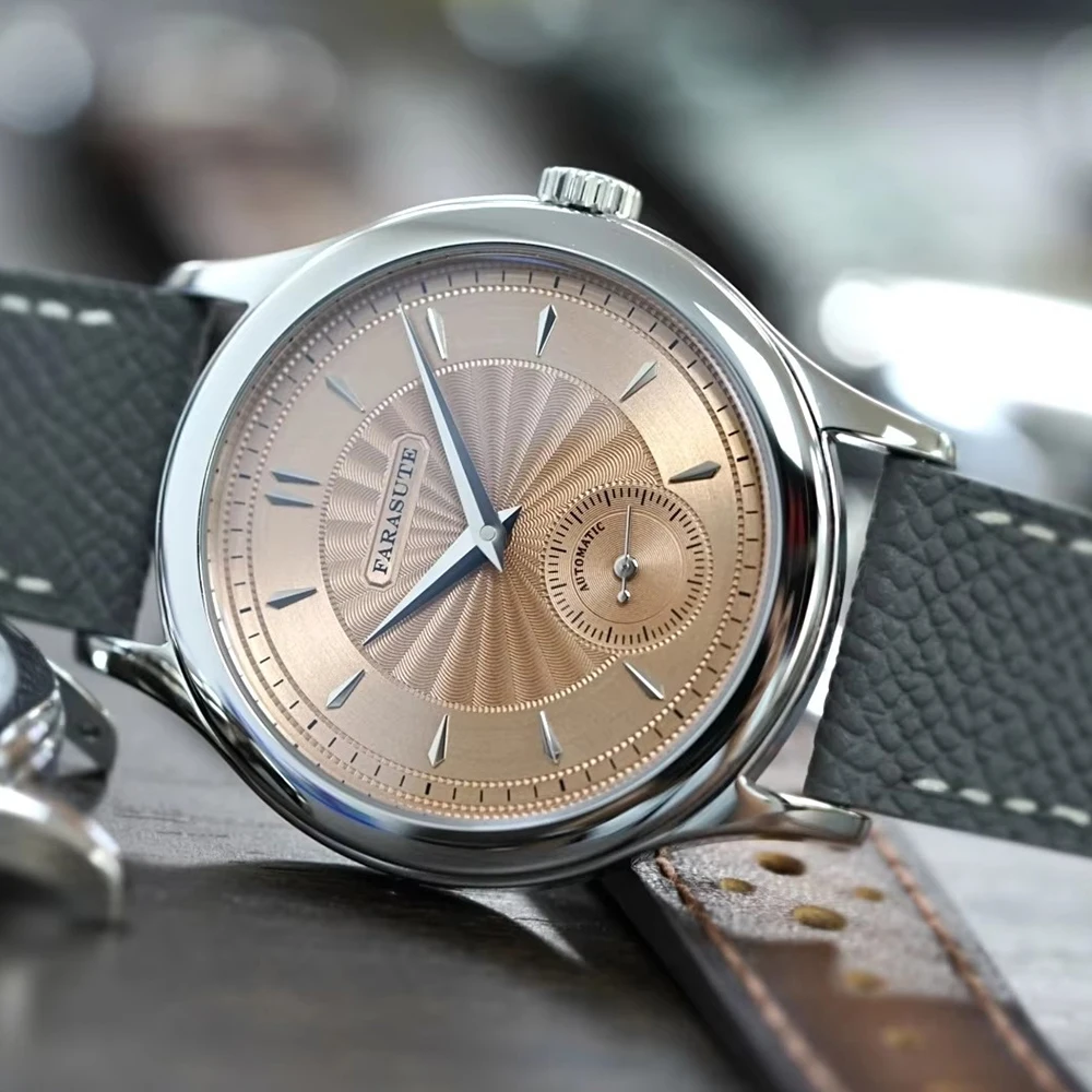 FARASUTE Luxury Mechanical Watch 316L Stainless Steel Case Hangzhou Customized Movement Small Second Hand Dial reloj hombre Gift