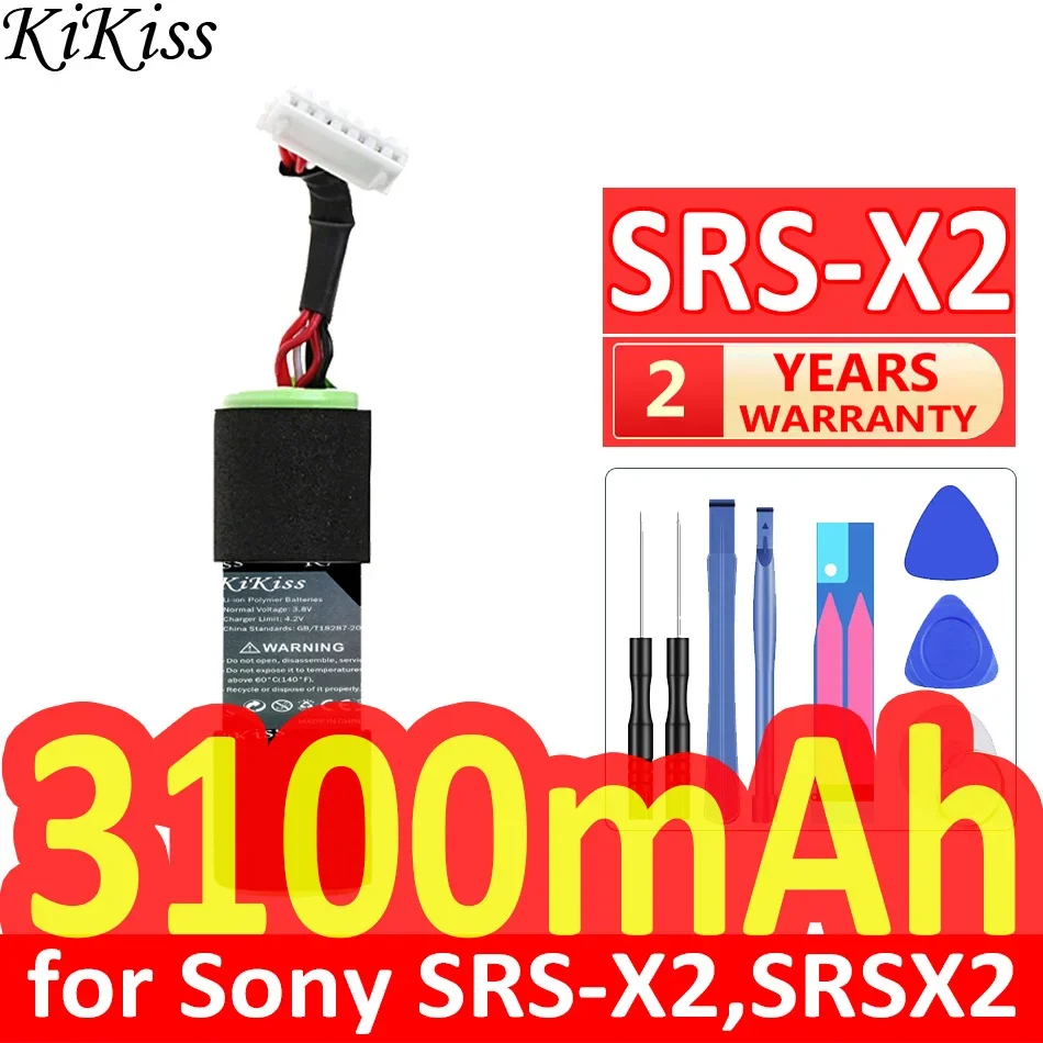 3100mAh KiKiss Powerful Battery SF-02 9-885-197-08 for Sony SRS-X2 SRSX2