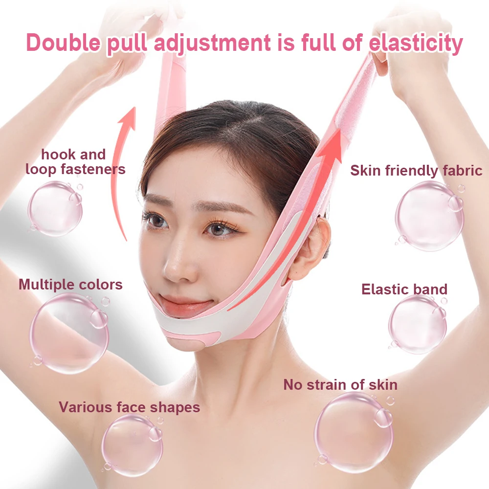 Elastic Face Slimming Bandage V Shaper V Line Lifting Mask Face Lifting Anti Wrinkle Strap Band Sleeping Mask Beauty Health