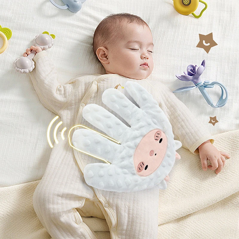 Il cuscino lenitivo per l'aiuto al sonno del bambino schiaffo automaticamente il sonno del palmo della peluche Confortevole sicurezza elettrica Il sonno accarezzante per bambini lenisce le palmi