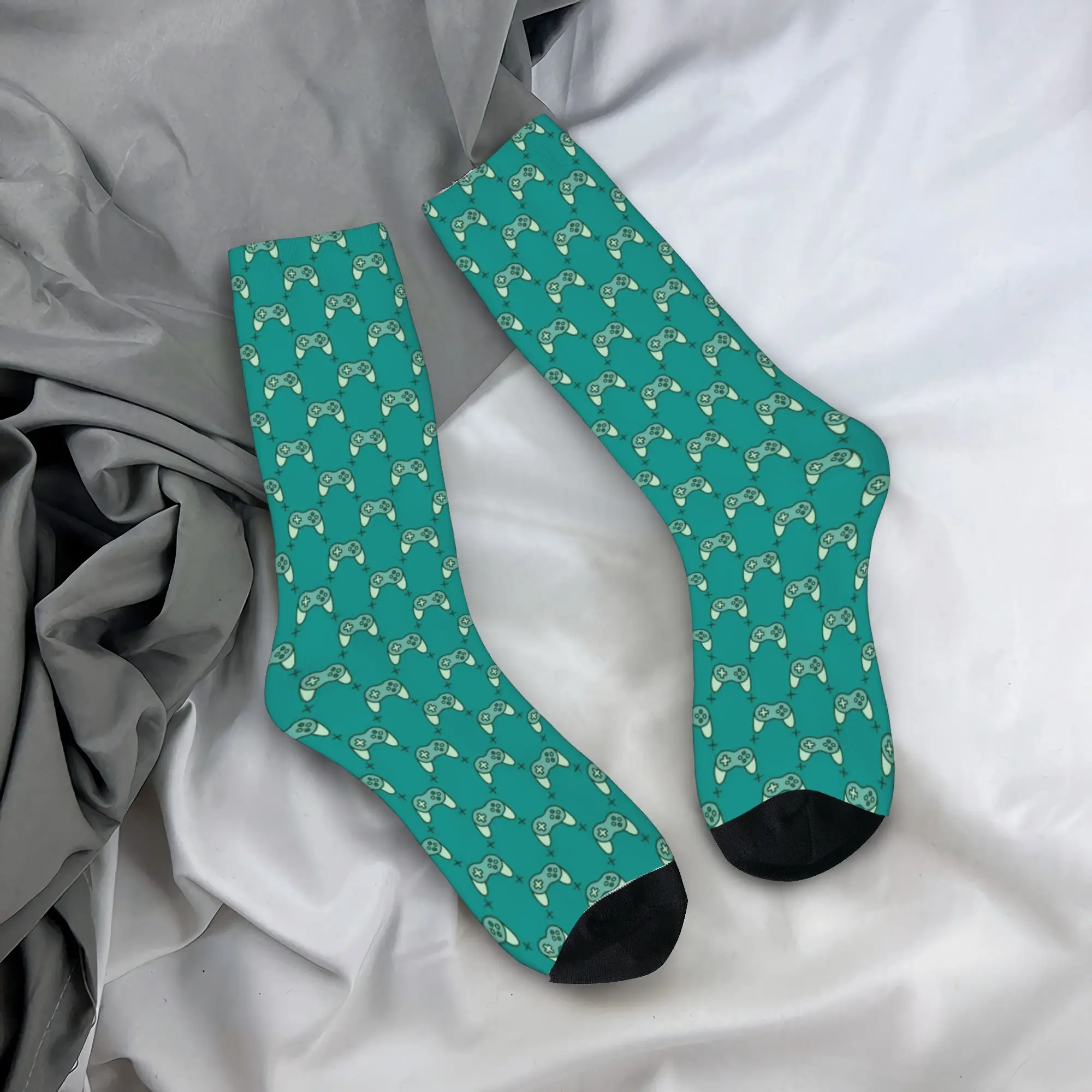 Video Game Controller Socks  Leisure Stockings Autumn Anti Skid Adults Men Socks Medium Soft Graphic Cycling Socks