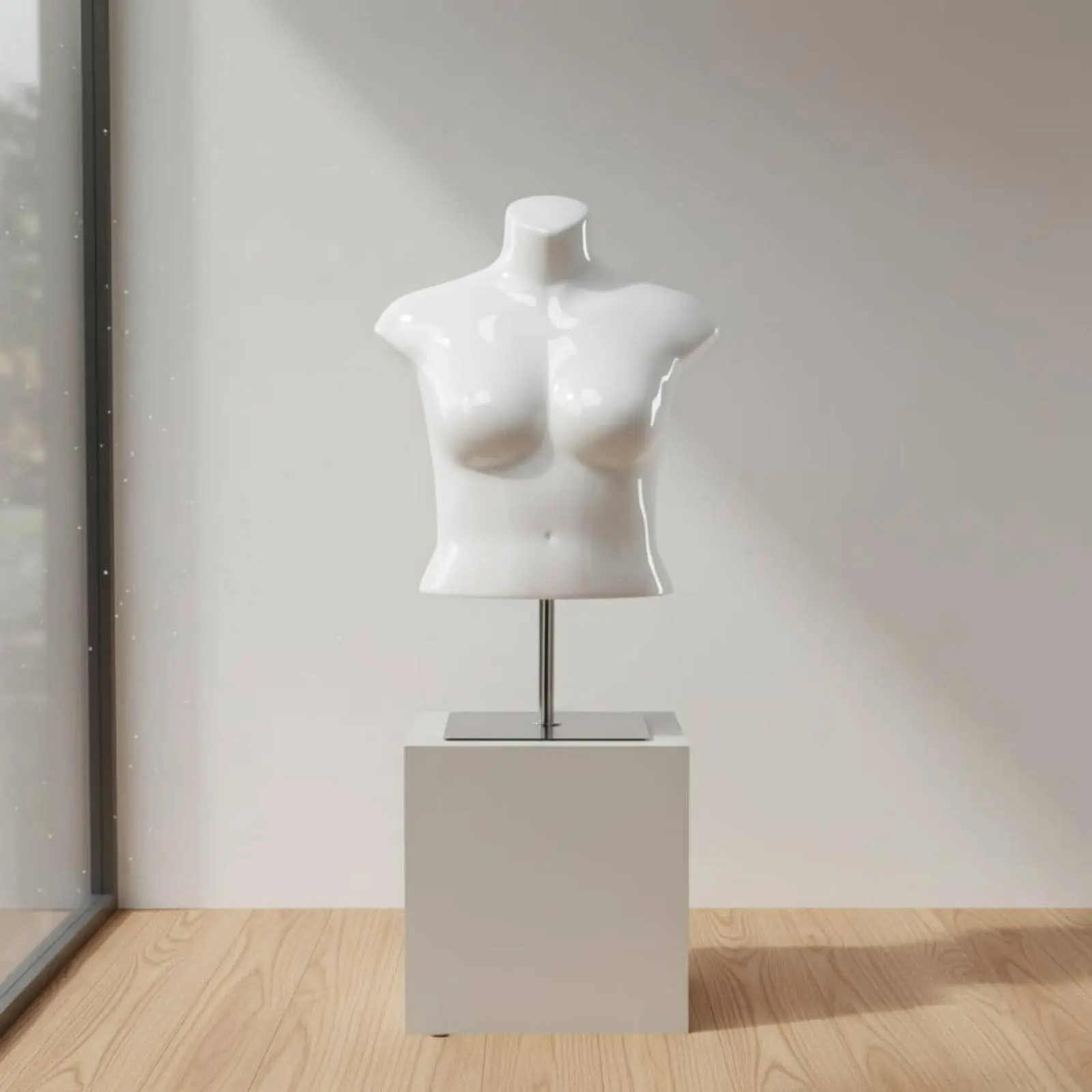 Maniquí torso femenino talla grande para escaparates de mascotas - imagen 2