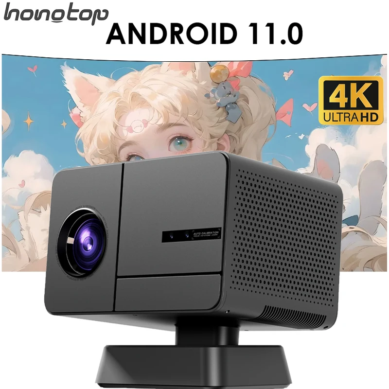 P50 Global Smart Projector Android 11 4K WIFI Bluetooth Android Electric Focus 1080P Home Cinema Outdoor portable Projector