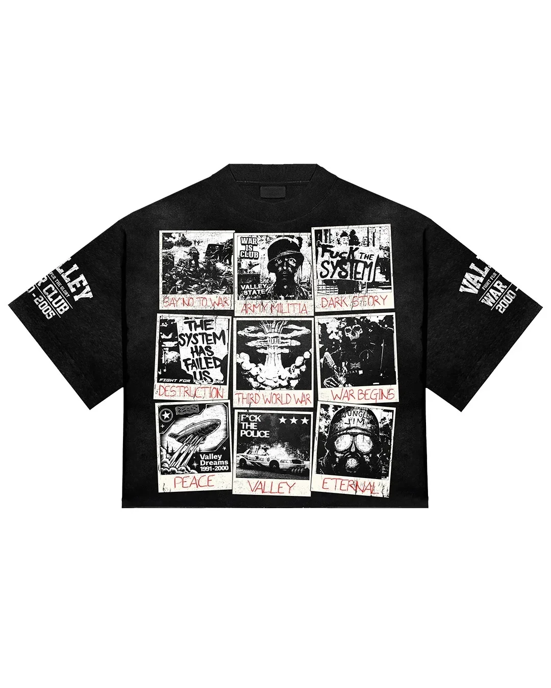 Retro oversized t shirt harajuku gothic war graphic t shirts short sleeve y2k tops streetwear vintage t shirt goth men clothing image 2