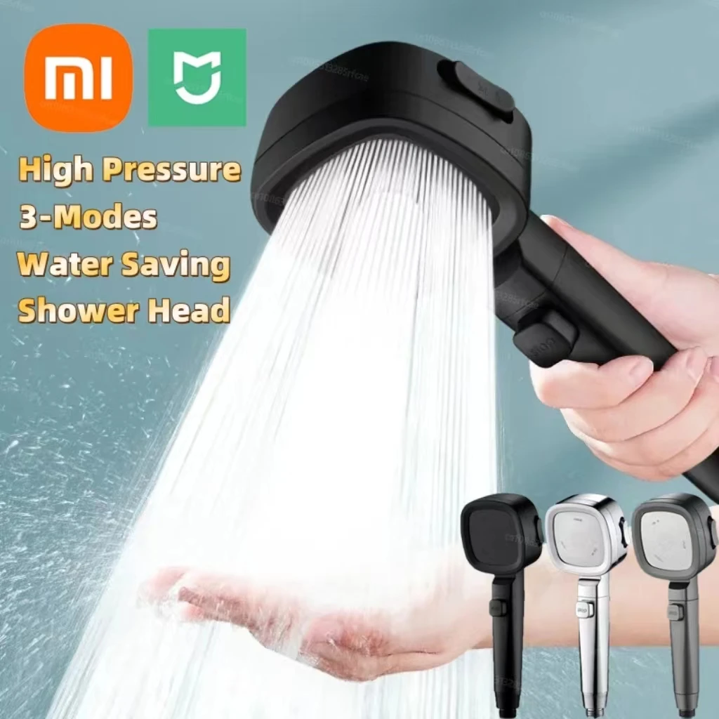 Xiaomi Mijia 3-Modes Shower Head High Pressure Water Saving Shower Heads Adjustable Water Massage Sprayer Bathroom Accessories