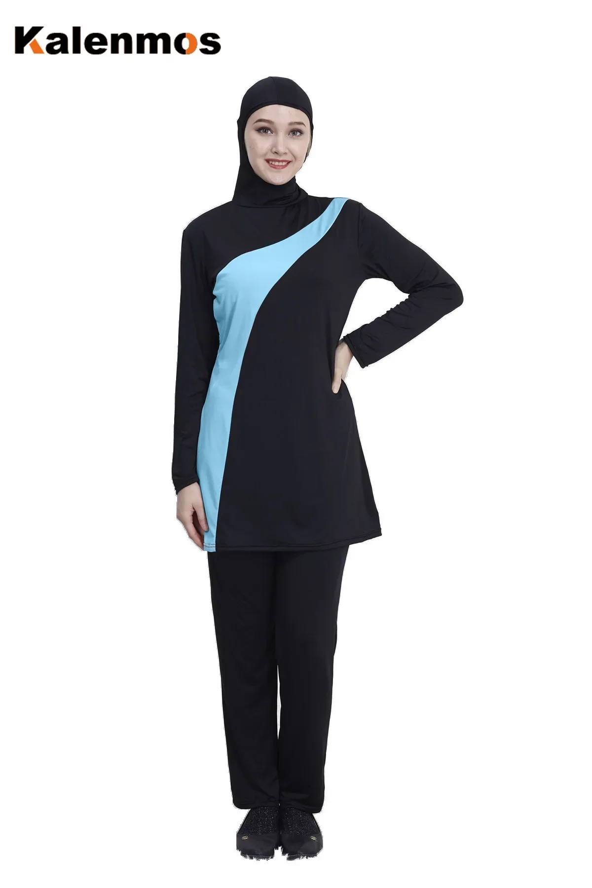 Costumi da bagno Delle Donne Islamico musulmano con cappuccio Costumi Da Bagno 2 Pezzo del Vestito Hijab Costume Da Bagno Modest Nuotata Surf Usura