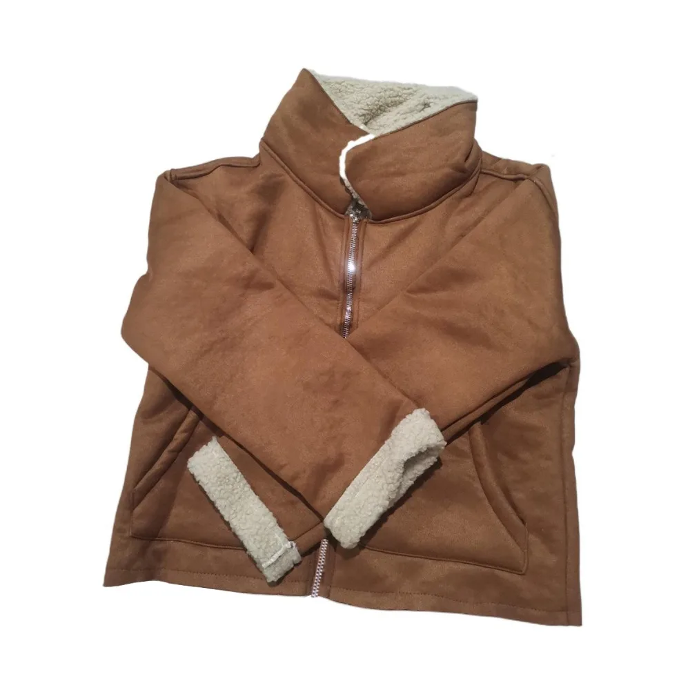 

Верхняя одежда, более толстые куртки с отложным воротником, винтажное теплое короткое пальто, модное женское пальто в корейском стиле