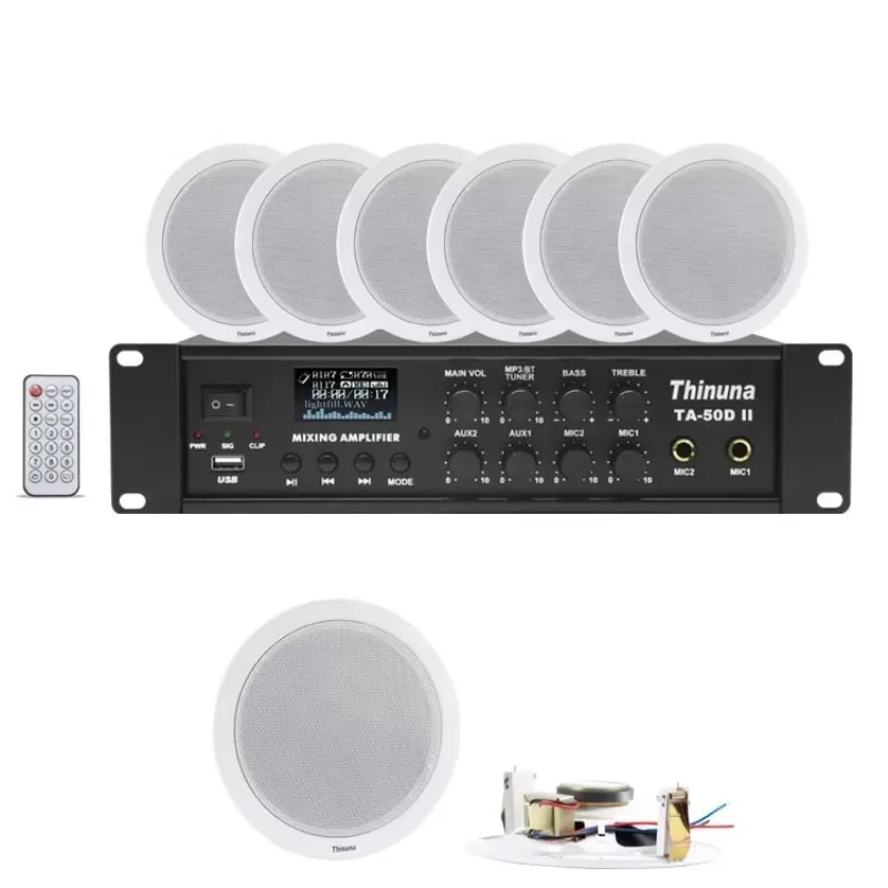 

CS-205A Cheap PA 6.5 Inch Full Range Invisible Speaker Inside Walls Low Profile Surface Install Unseen in Ceiling Loudspeaker