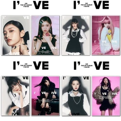 KPOP IVE Album Poster 2Pcs/Set I've IVE Wall Sticker Photo Hanging Painting Gaeul Yujin Wonyoung LIZ Rei DIVE Gift Fans Collect