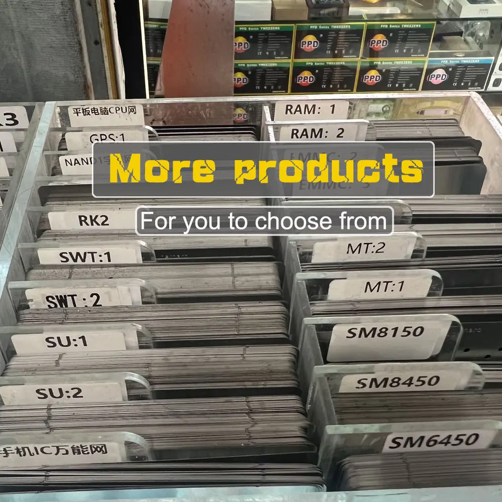 LCD Screen Display IC Protection BGA Reballing Stencils for iPhone 11 12 Pro 13 14 Pro Max Flex Screen Chip Steel Net