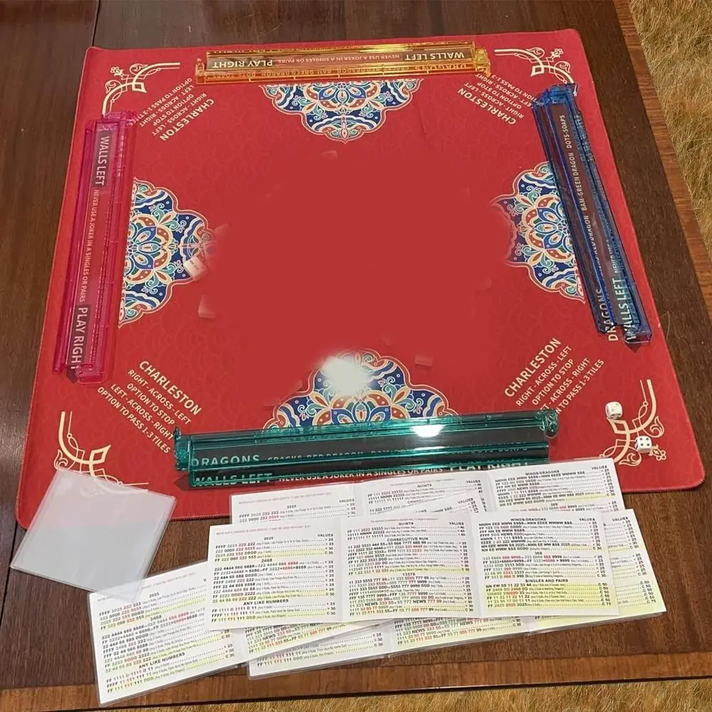 Matte Clear Mahjong Card Sleeve Oil-resistant Waterproof Mah Jongg Cards Holder Durable Lightweight Scorecard Cover Card Game