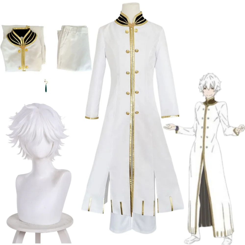 Regulus Corneas Cosplay Costume Re:ZERO Starting Life in Another World Regulus Corneas White Uniform Anime Full Set Halloween