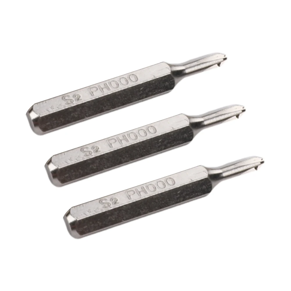 

Brand New Screwdriver Bits Cross Screwdriver For Power Tools Sandblasted/Chrome Silver Wearproof 4mm Hex Shank