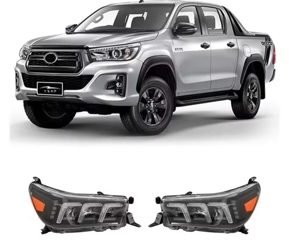 Factory Price Auto Lighting System LED Head Headlight Headlamp Light Lamp For Toyota Hilux Revo Vigo 2016