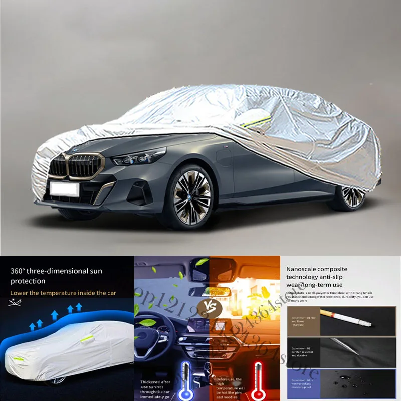 

For BMW I5 Series Auto Anti snow Anti dust Anti uv Anti peeling paint And Anti Rainwater 210t car cover Car cover protection