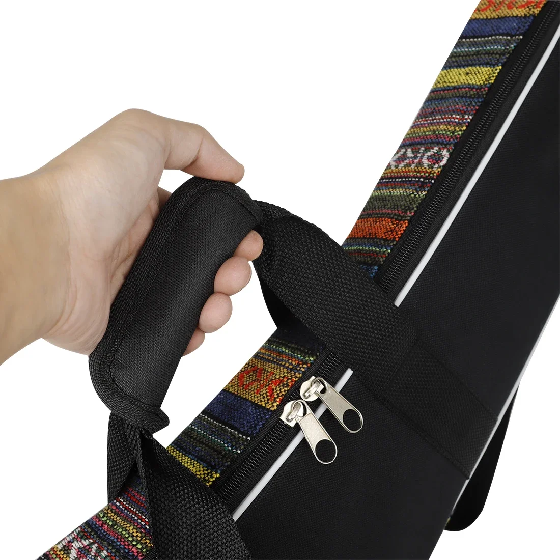 Mandolin Bag Case Mandolin Oxford Backpack With Adjustable Shoulder Strap Colorful Striped Handbag Stringed Instrument Gig Bag