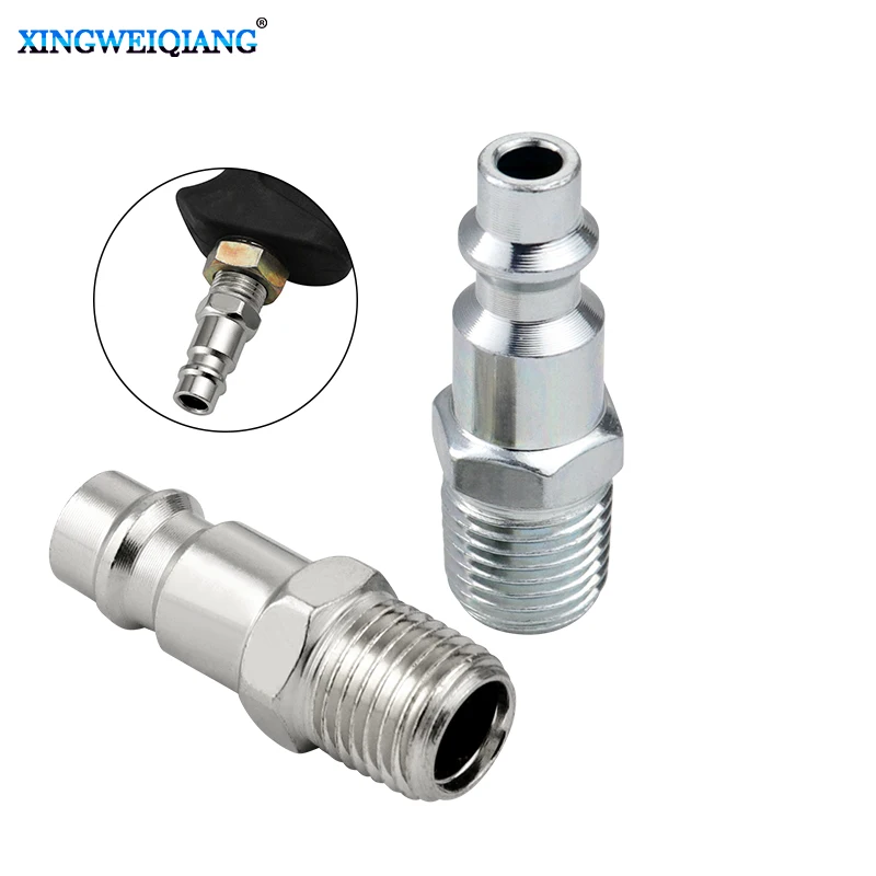 

High pressure gas pipe joint European external thread insert 1/4PT American quick connector 1/4NPT external tooth insert