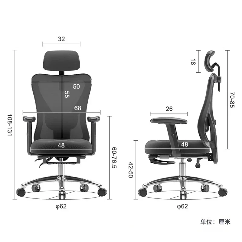 Mobiele Ergonomische Bureaustoelen Fauteuil Leuning Werkmeubilair Draaien Esports Bureaustoelen Rugleuning Moderne Silla De Escritorio