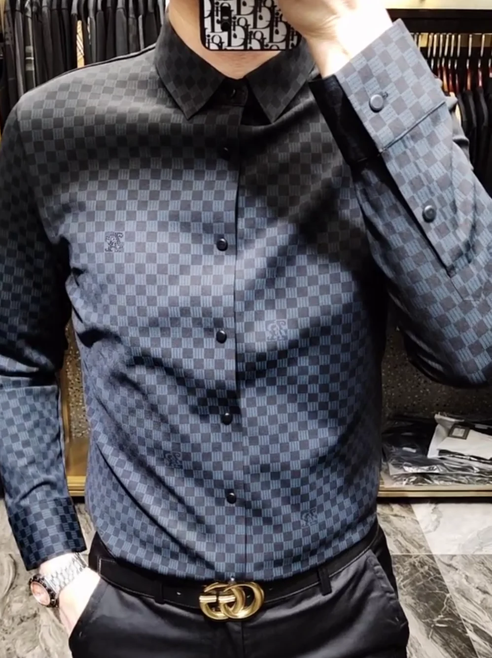 

Мужская рубашка с длинным рукавом для ранней весны, повседневная, приталенная, класса люкс, деловая, модная, в полоску, для городской молодежи