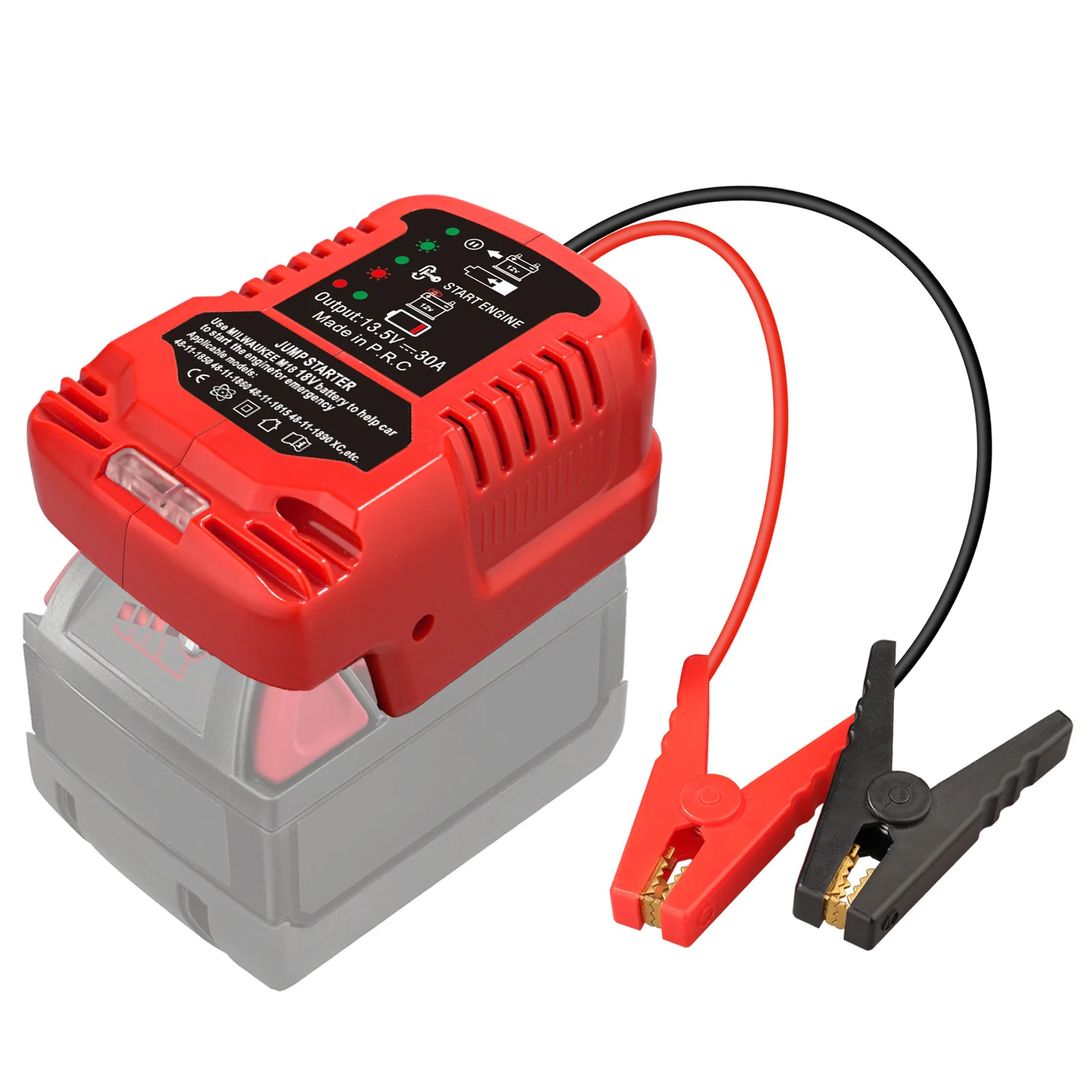 

Jump Starter For Dewalt Makita Milwaukee Bosch 18V 20V Battery 100A Car Emergency Starter Power Tool Battery Booster
