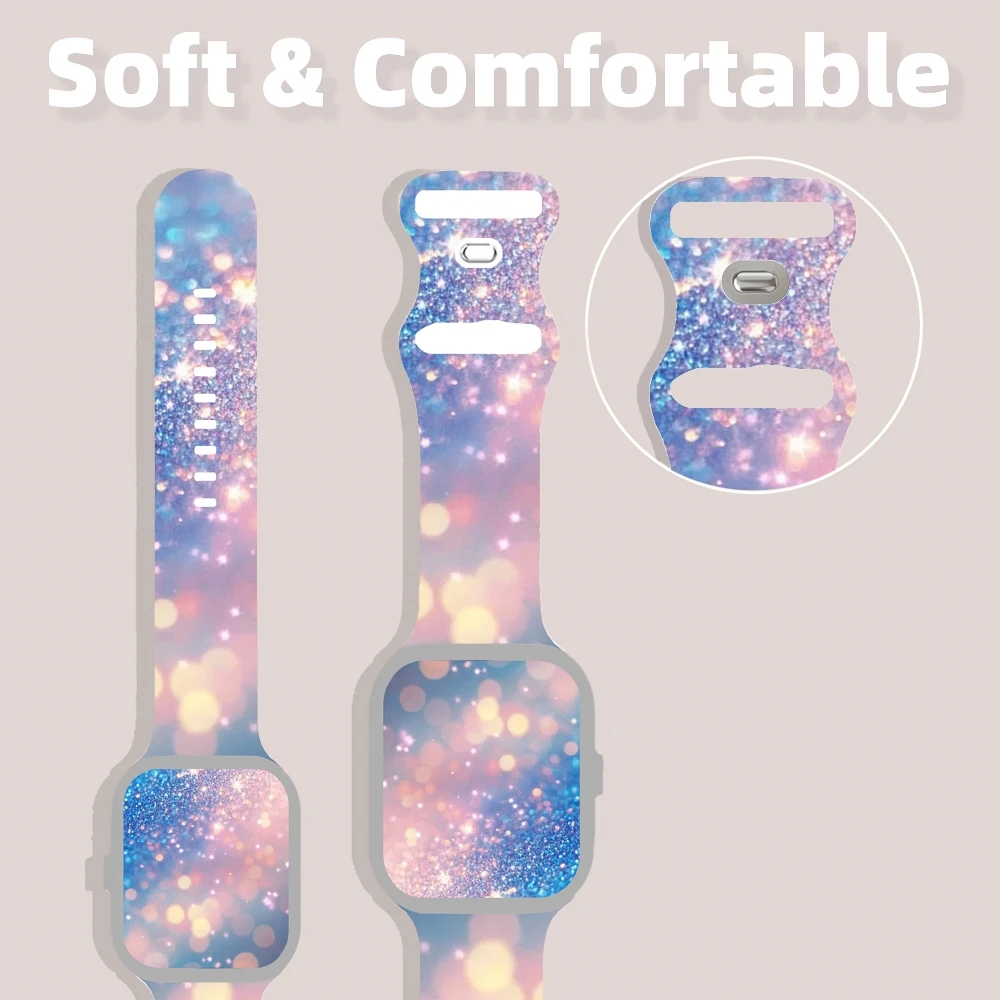 Conjunto de pulseiras de silicone personalizadas brincalhão e capa de telefone para iPhone12-17 e Apple Watch 9 8 7 6 5 Ultra SE 38 40 41 42 44 45 49mm presentes