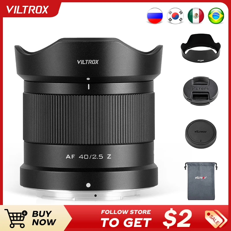 

Viltrox 40mm F2.5 Full-Frame Camera Lens Auto Focus for Sony E Nikon Z Z6 Z7 Z50 Z5 Z6II Z7II Z9 Z50 Mount Cameras