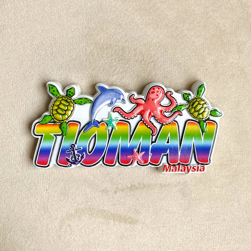 

Malaysia Tioman Island Travel Souvenir-3D Marine Animal Refrigerator Magnet-Home Kitchen Decoration, Travel Commemorative Gift
