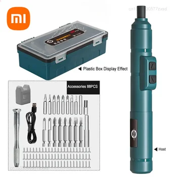 Xiaomi Mini Electric Screwdriver Set Tools 250r/min USB Cordless Rechargeable Screwdrivers Pen and Impact Drill for Home Repair