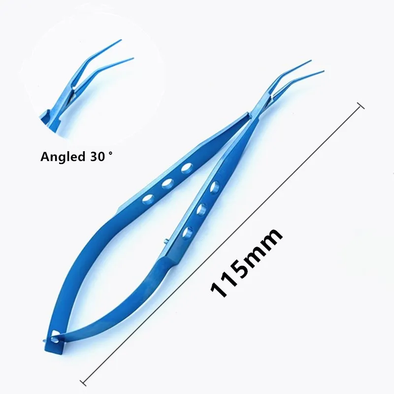 

Titanium Jeffe-Blaydes Lens Forceps 30 degree 115mm long Ophthalmic surgical instrument