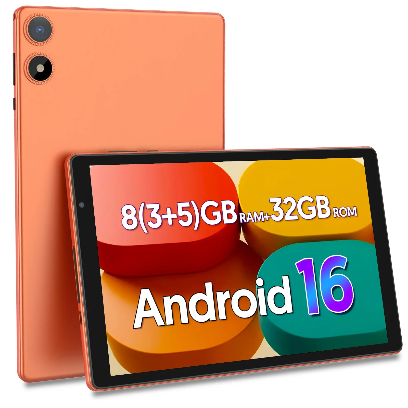 10.0-inch Android 16 Tablet | Google Play Supported | Penta-core Processor | Dual Cameras | 8 (3+5) GB RAM + 32GB ROM | 6000mAh