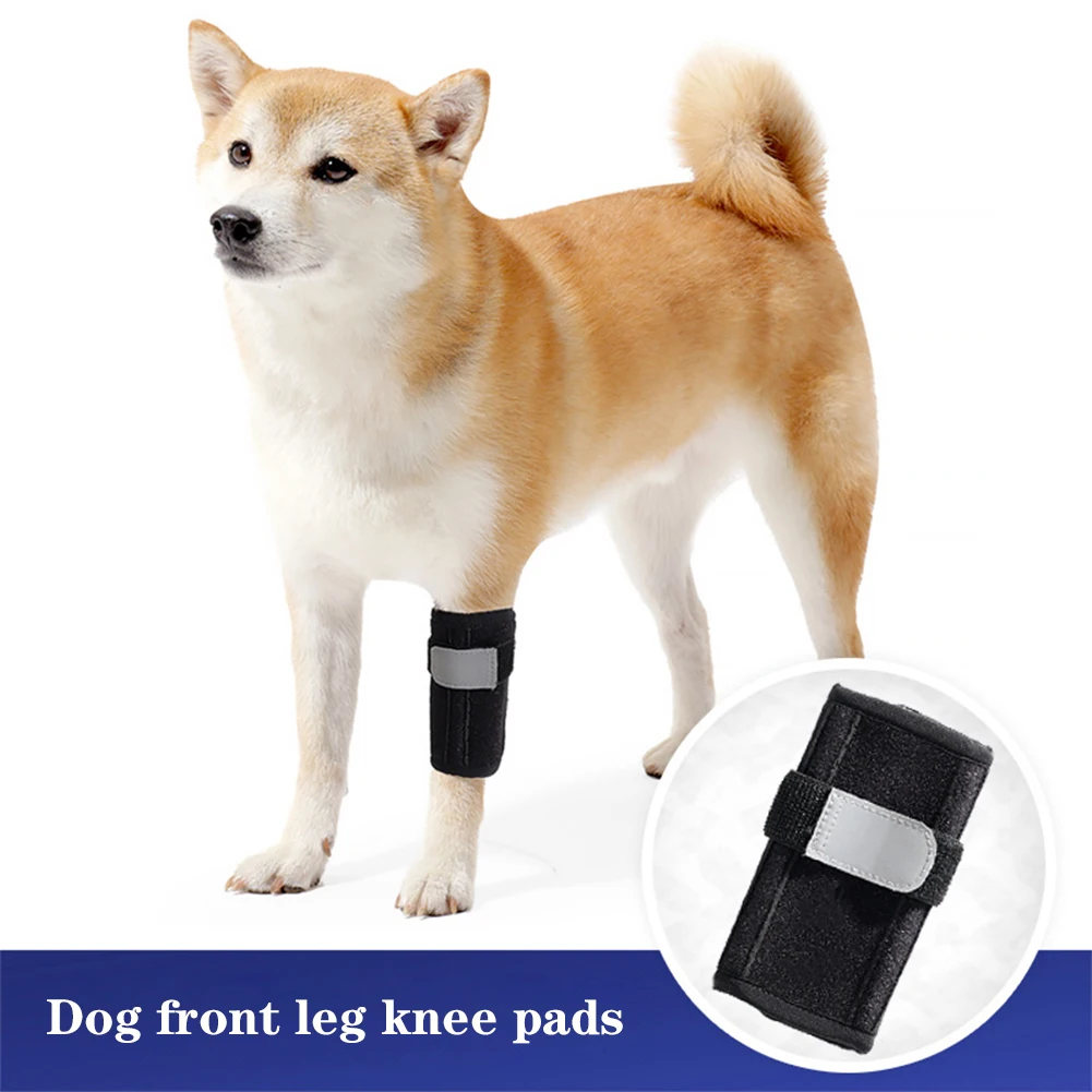 

Dog Front Leg Brace Elastic Breathable Canine Wrap Sleeve With Reflective Stripe Dog Leg Carpal Support Wounds Braces Heals