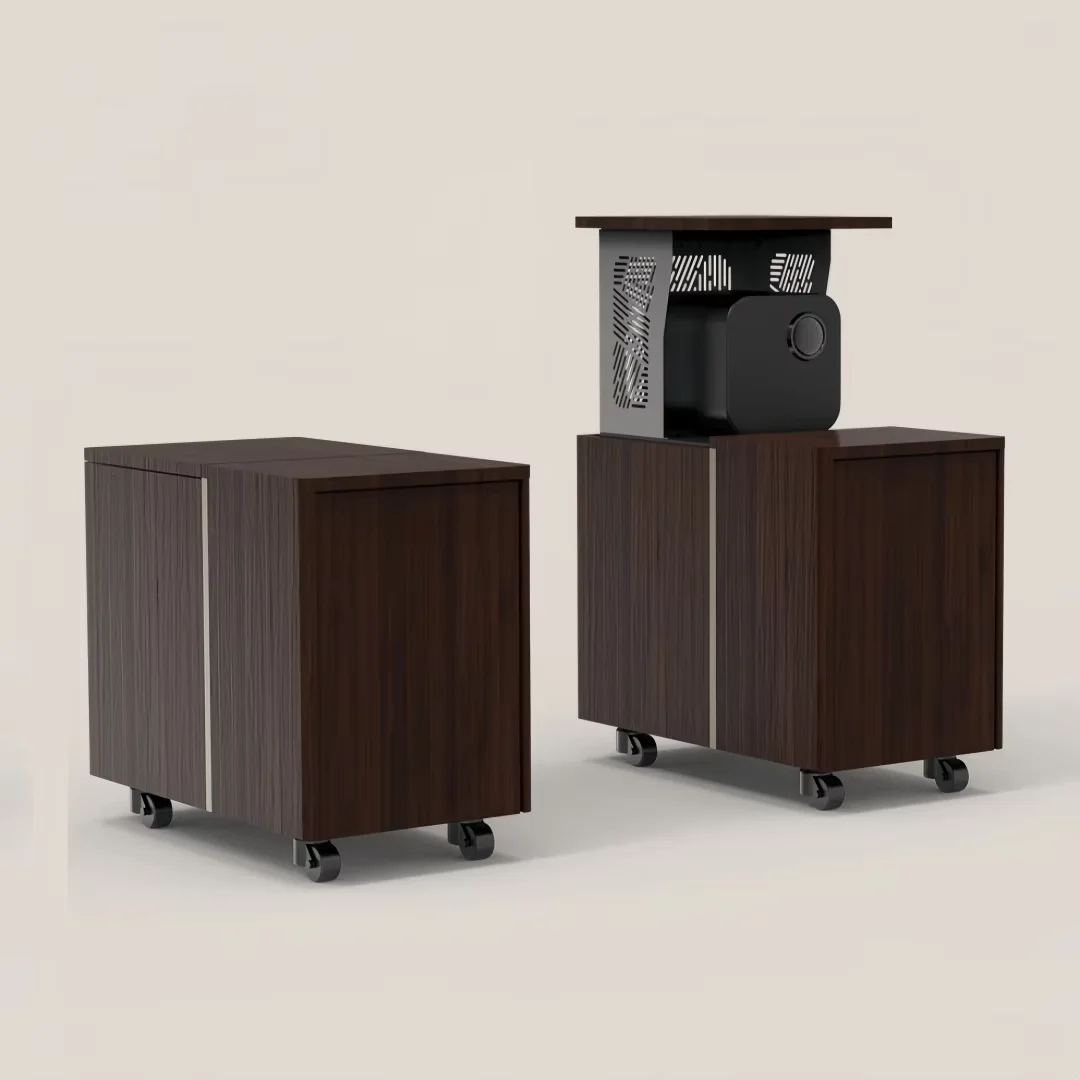 

Скрытая электрическая подставка для проектора – умный шкафчик с управлением одной кнопкой и защитой от защемления для стандартных/дальнобойных проекторов