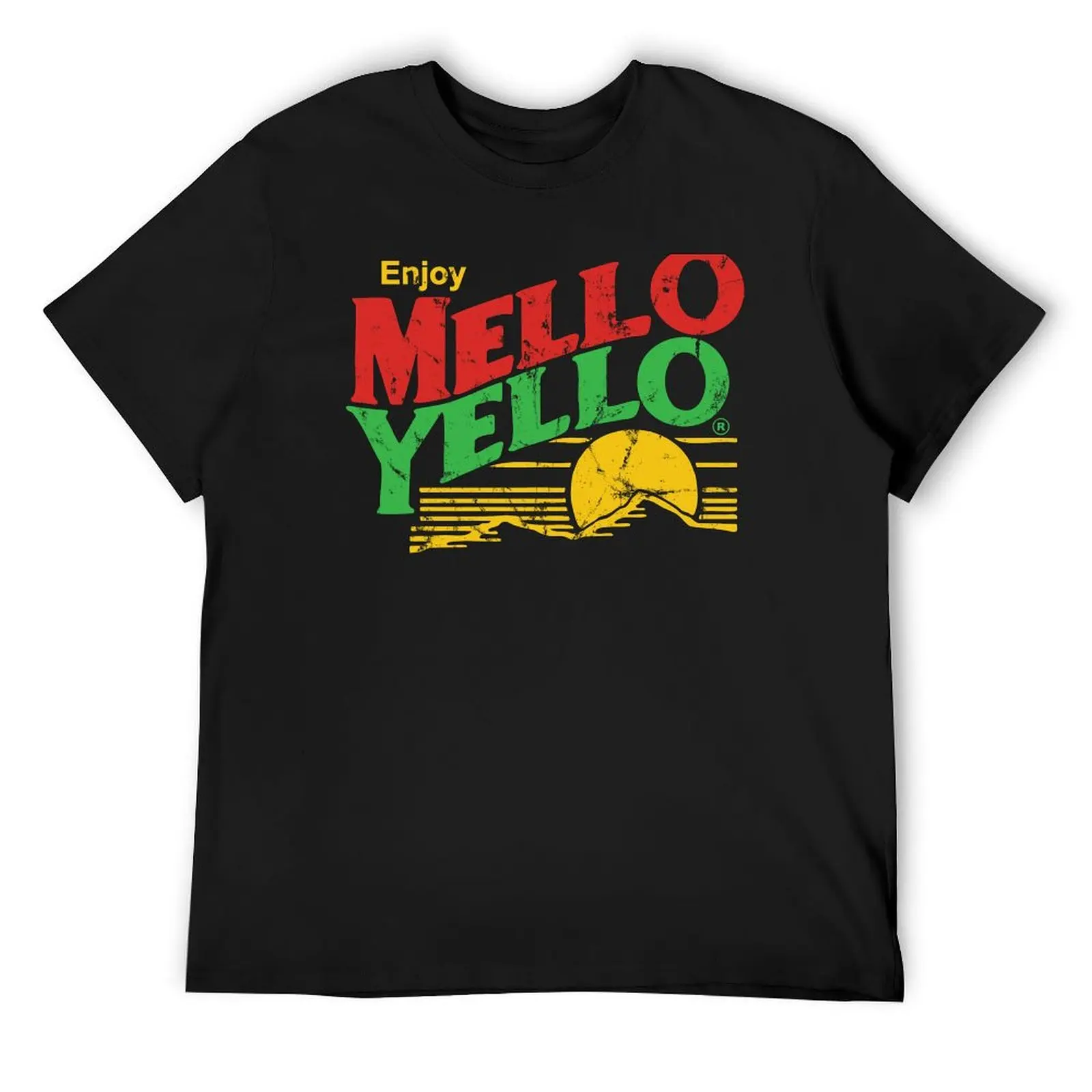 Enjoy Mello Yello (vintage) T-Shirt custom shirt blue archive cute clothes T-shirts for men cotton