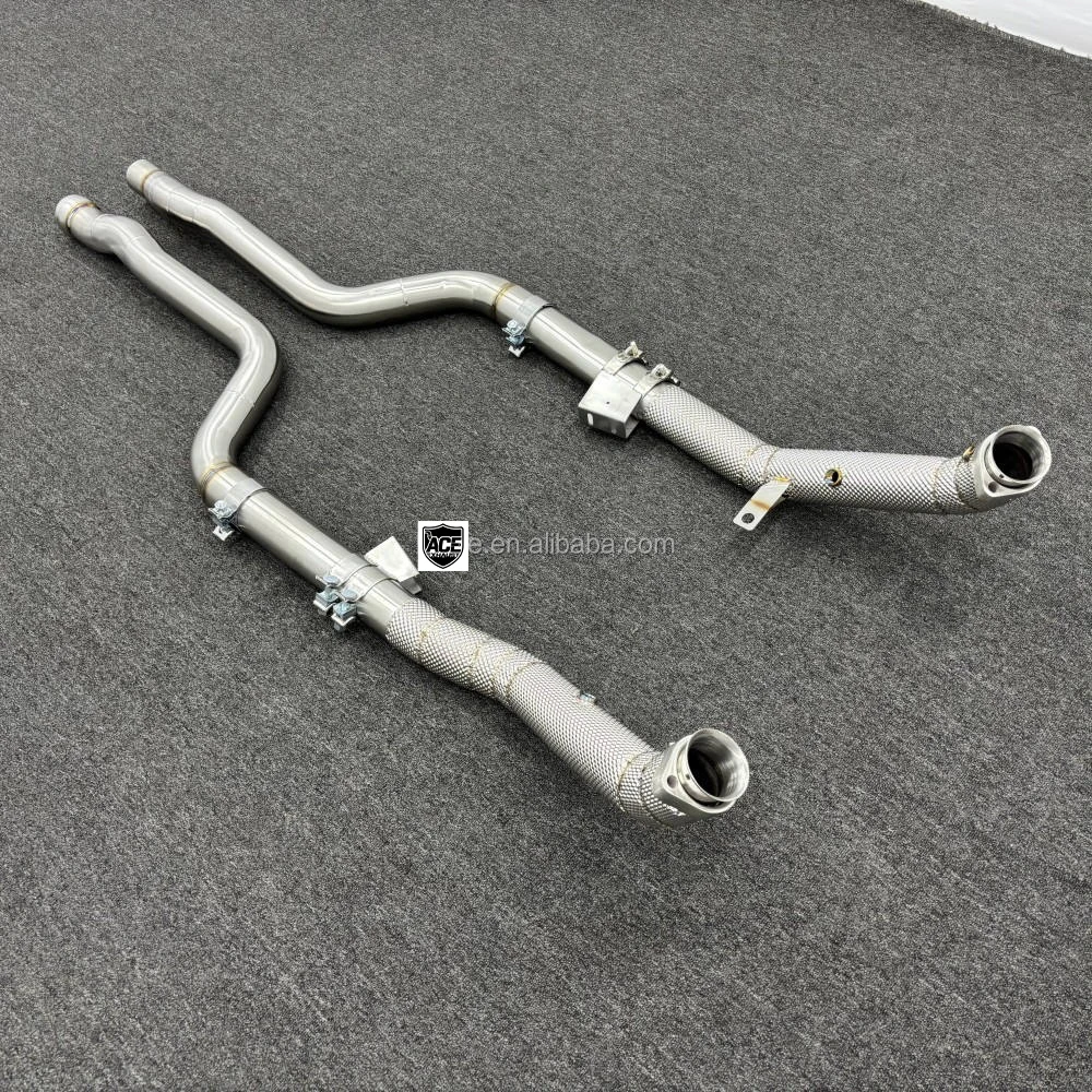 Hochleistungs-Downpipe für Mercedes Benz CLS63/CLS63S AMG 2007-2017 CLS550 mit individueller Präzisionsschweißung des Auspuffes – Detail 10