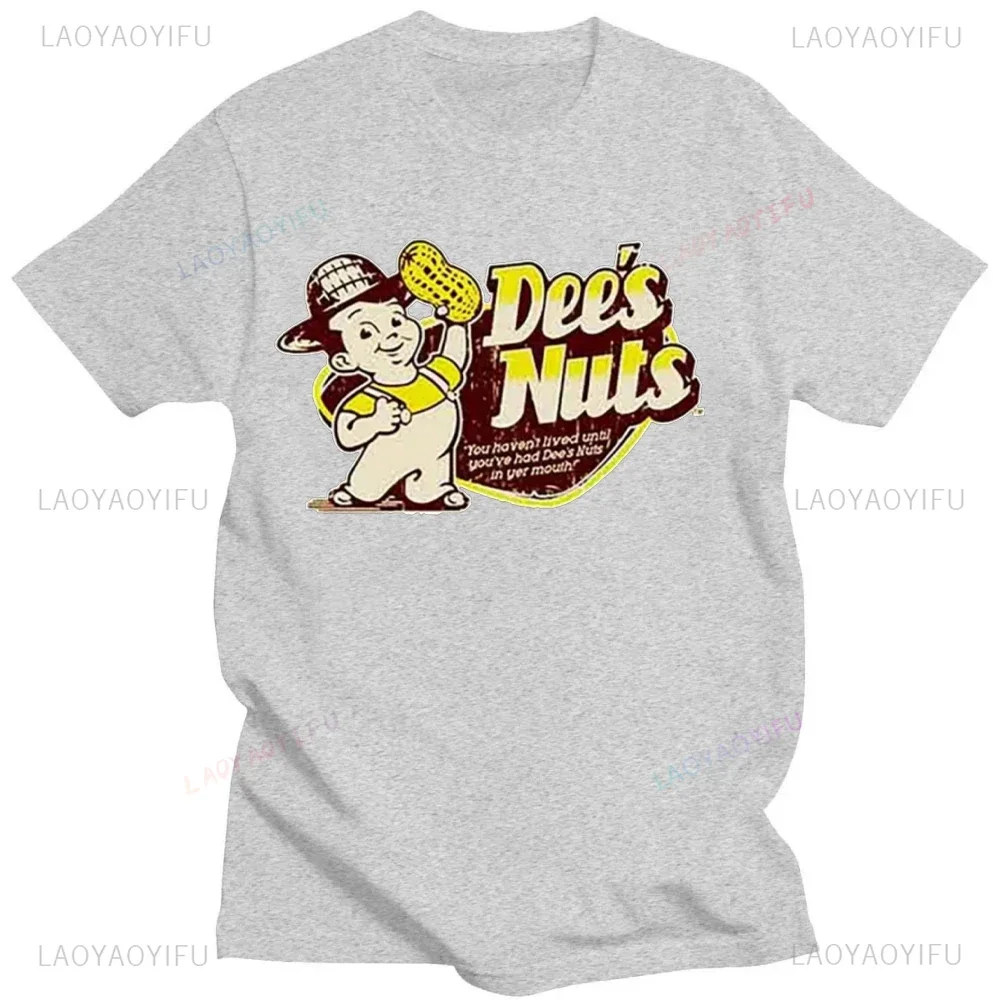 مضحك ريترو ديز المكسرات شعار تي شيرت عالية الجودة قصيرة الأكمام منقوشة متعة الرجال المحملة الشارع موضة في الهواء الطلق تنفس Camisetas