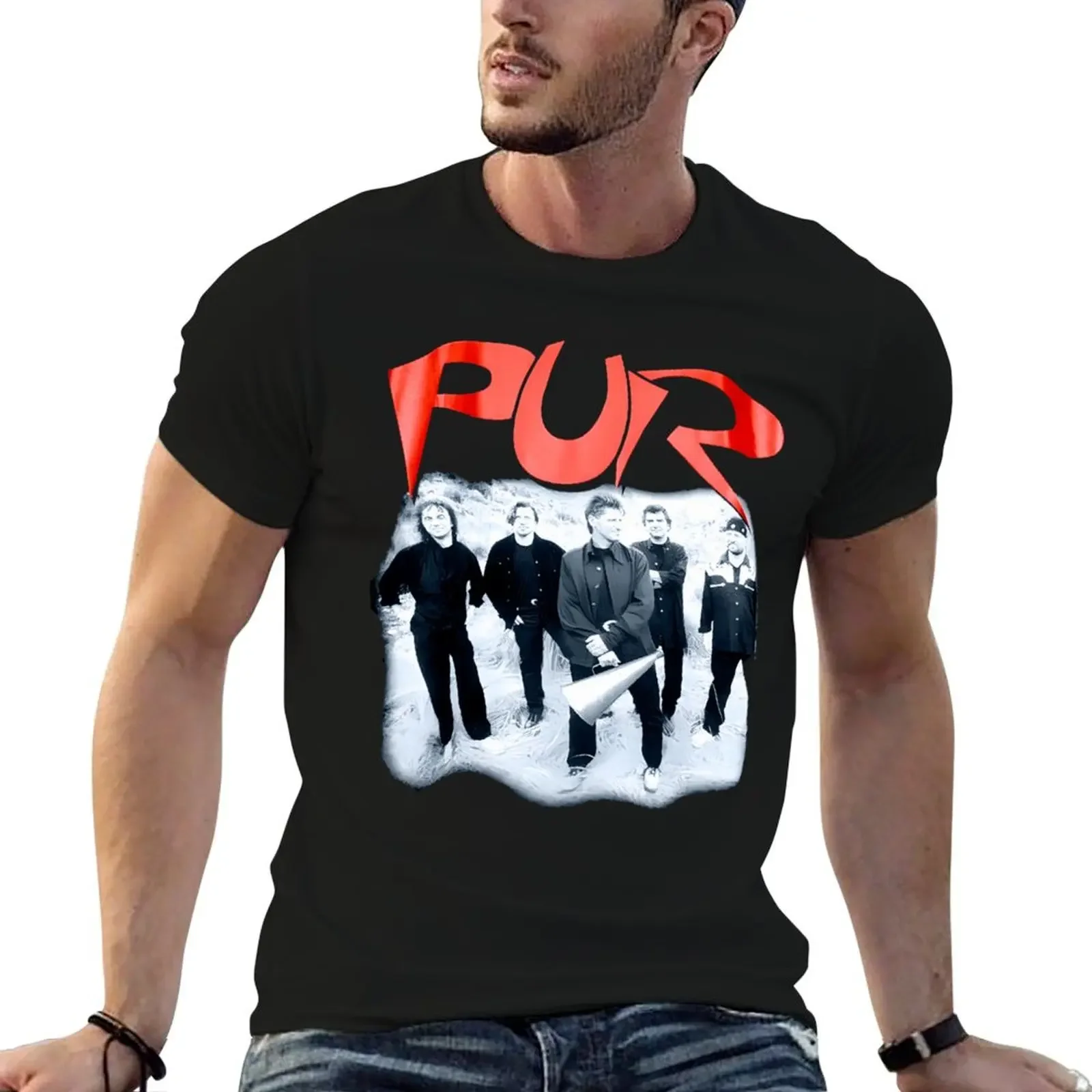 

1996 Pur Band T-Shirt cotton graphic tees plain men clothes