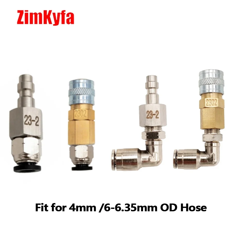 

Foster 23-2 Male/2302 US HPA Quick Disconnect Push-In Fitting to OD 4mm(5/32) /6MM-6.35MM(1/4 Inch) Hose For Air Tool