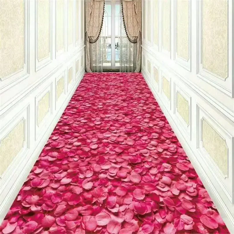 Long Corridor Carpet Decorative Floral Stair Carpet Home Entrance/Hallway Doormat Hotel Aisle Rug Living Room And Bedroom Rugs