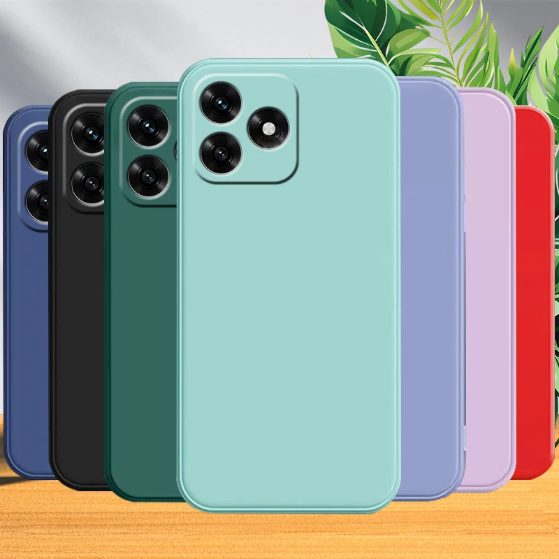 

For Honor X5C Case Cover Honor X5C Plus Capa Shockproof Bumper Back Original Liquid Silicone Fundas Huawei Honor X5C Soft Cover