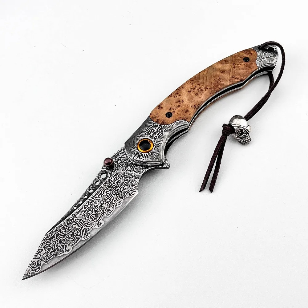 high-hardness-damascus-pattern-folding-knife-vintage-decorative-collectible-pocket-knife-for-gift-collection-camping-knives