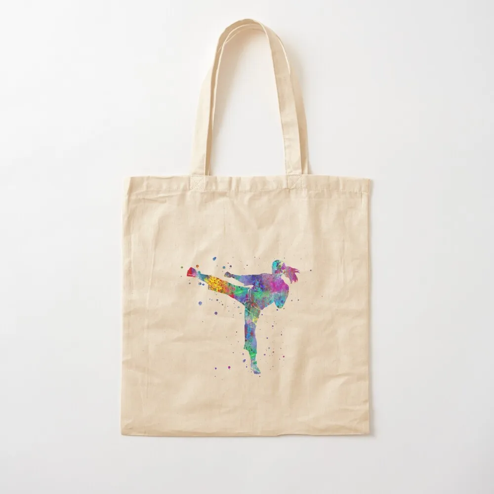 

Karate fighter girl Tote Bag canvas tote bags custom canvas bag Canvas Tote Bag