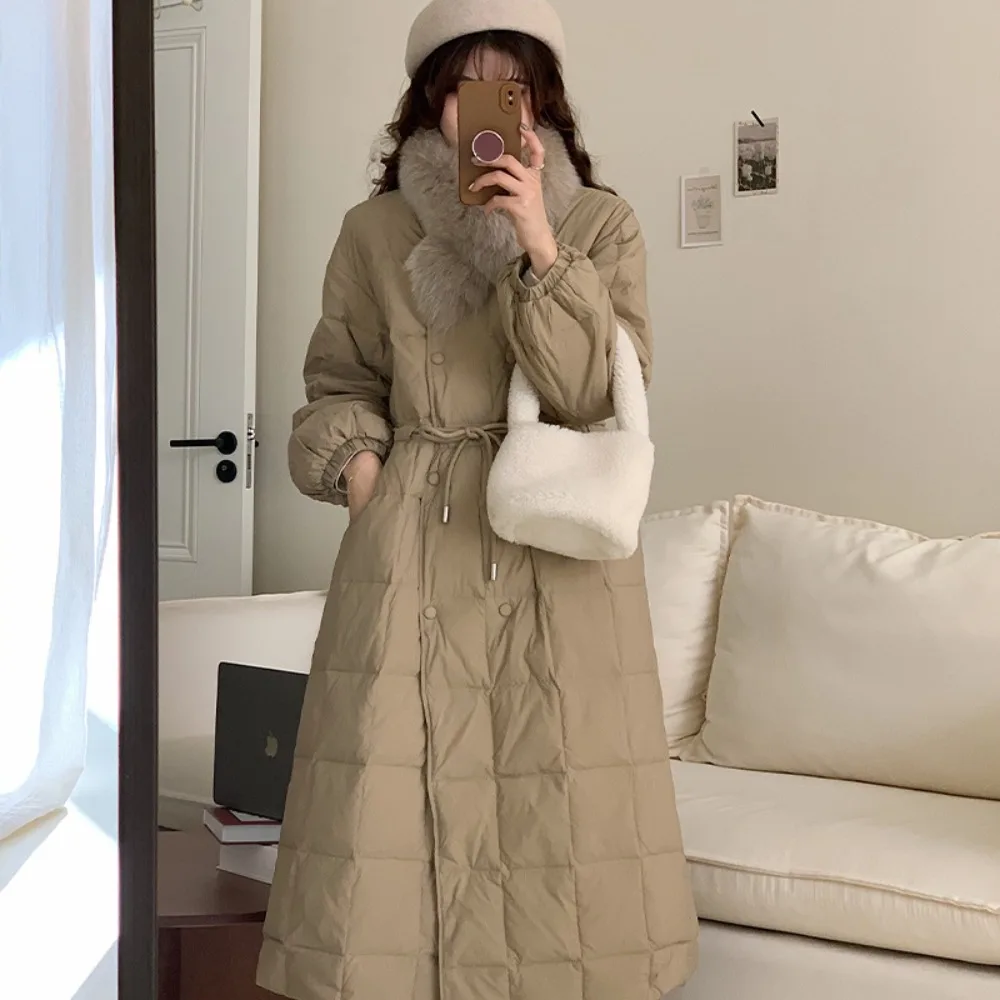 Down Jacket Women 2024 Chinese Asian Fashion Winter Women Warm Coat Long Thick Luxury Outerwear Female puffer Coat Streetwear