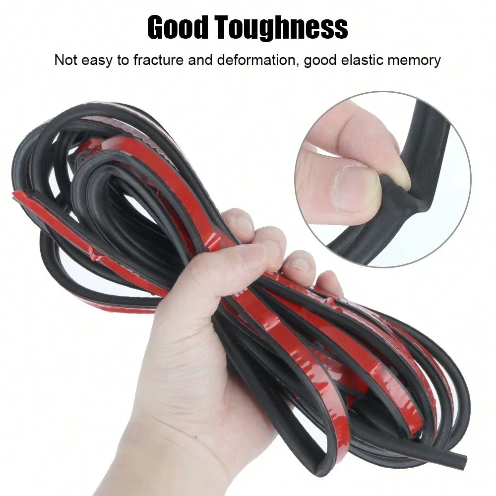 Auto Rubber Seals Car Door Sealing Strip B Type Noise Insulation Anti-Dust Soundproof Sealing Strips Car Door Seal Strip