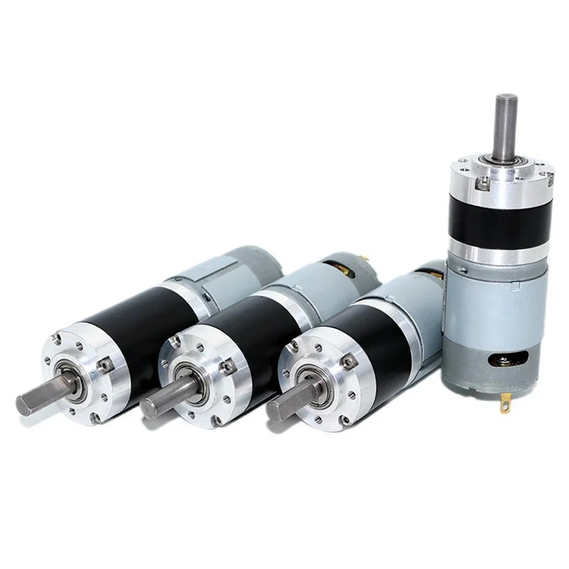 385 Planetary Gearbox Miniature DC Deceleration Motor Speed Regulation Low Noise Small 24V Motor Accessories 63 Rpm