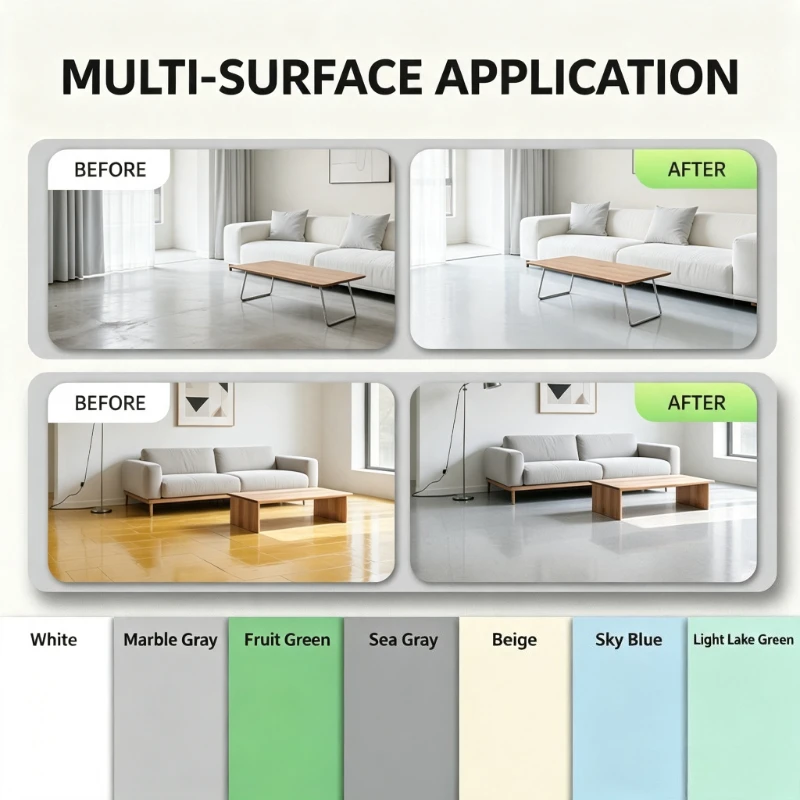 1Kg Epoxy Colored Sand Floor Paint Wear-resistant/dirty Anti-scratch Waterproof Household Environmentally Friendly Paint