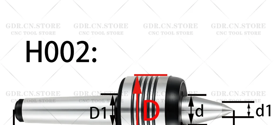 GDR Morse MT2 MT3 MT4 MT5 Morse-Drehzentrum Standard-Doppelkonuskopf Live Center für Morse-Drehzentrum-Werkzeughalter – Detail 13