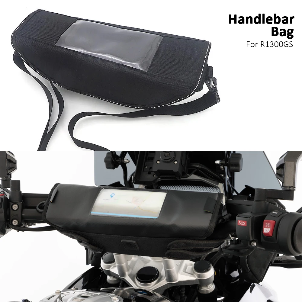 

For BMW R1300GS R1300 GS R 1300 GS R 1300GS Motorcycle Handlebar Bag Waterproof Handlebar Travel Navigation Bag