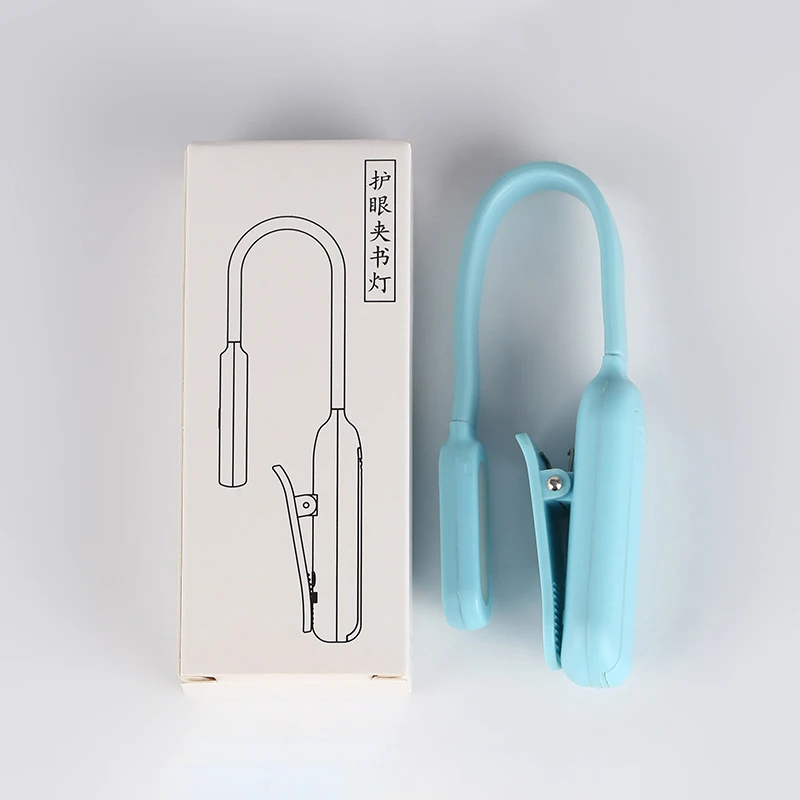 แบบพกพา Mini LED Book Night 3 สีปรับความสว่าง Clip-On อ่านหนังสือโคมไฟสําหรับเดินทางห้องนอนอ่านหนังสือ