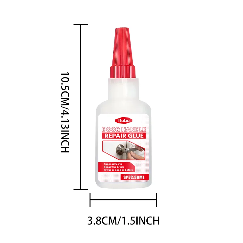 Ifubo 30ml Door Handle Repair Glue 1 Minute Fast Fix Strong Adhesive For Metal Plastic Wood Ceramic Glass